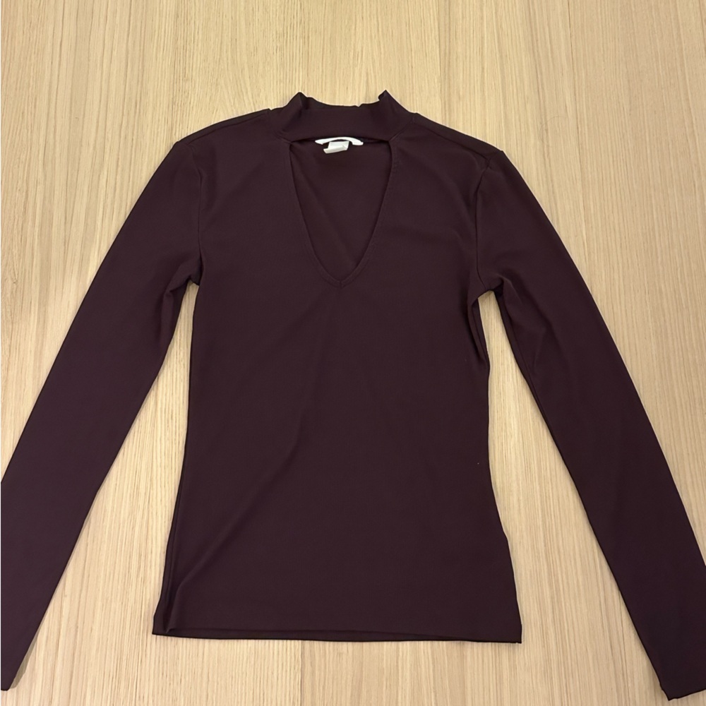 H&M Deep Purple Long Sleeve Top